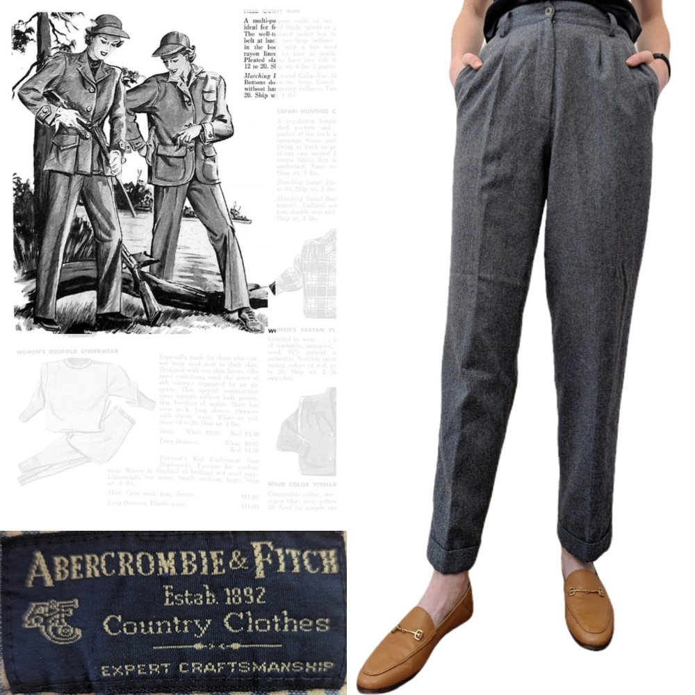 1970s Abercrombie & Fitch Wool Trousers